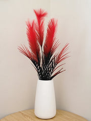 Artificial Large Pampas Bunch with Gypsum Pot | 24-Inches Tall