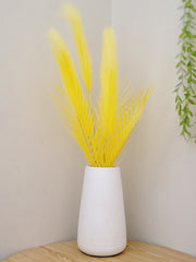Artificial Large Pampas Bunch with Gypsum Pot | 24-Inches Tall