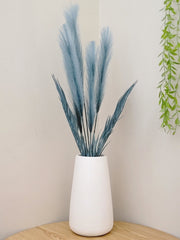 Artificial Large Pampas Bunch with Gypsum Pot | 24-Inches Tall