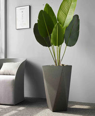 Diamond Tapered Fibre Pot | 20-Inches Tall