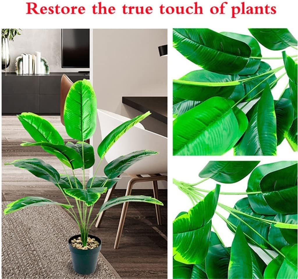 Artificial Baby Banana Plant with Plastic Pot | 28-Inch