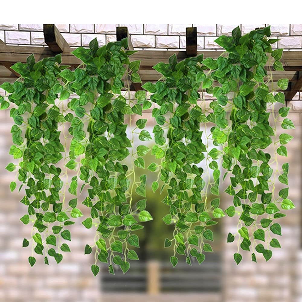 Artificial Plant Leaves Bael Hanging Ivy Vine | 2.3-Meter Long
