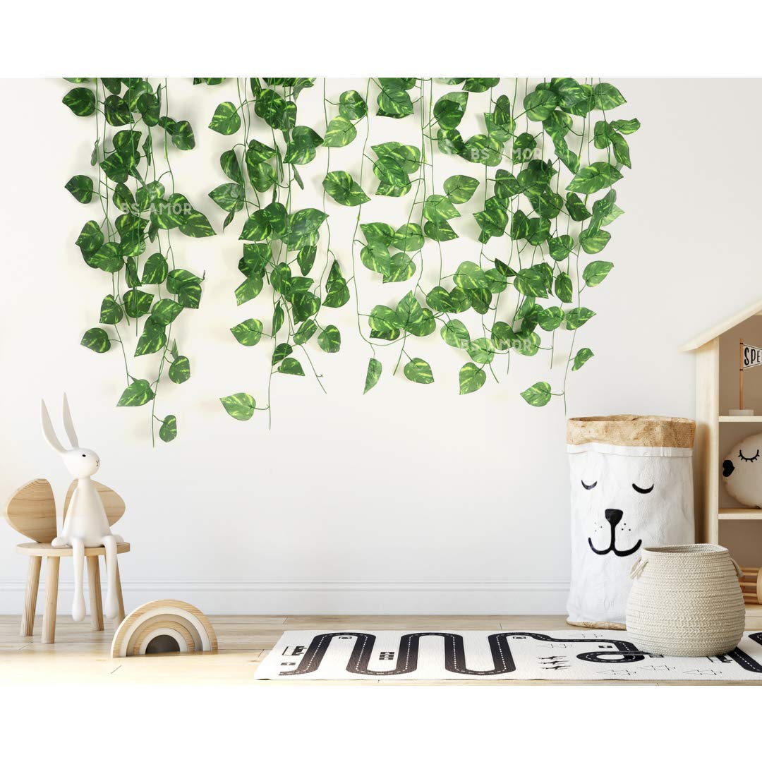 Artificial Plant Leaves Bael Hanging Ivy Vine | 2.3-Meter Long