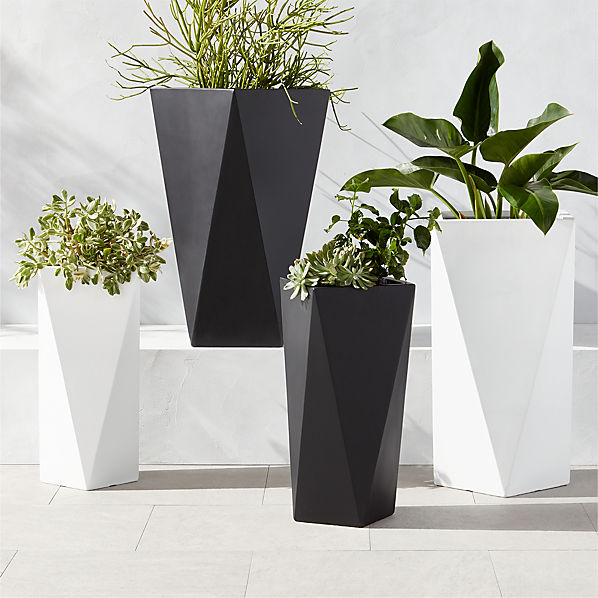 Diamond Tapered Fibre Pot | 20-Inches Tall