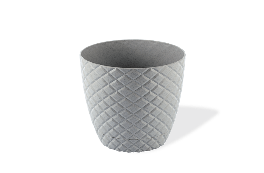 Fiber Rhombus Pattern Design Pot Only | 7 Inches